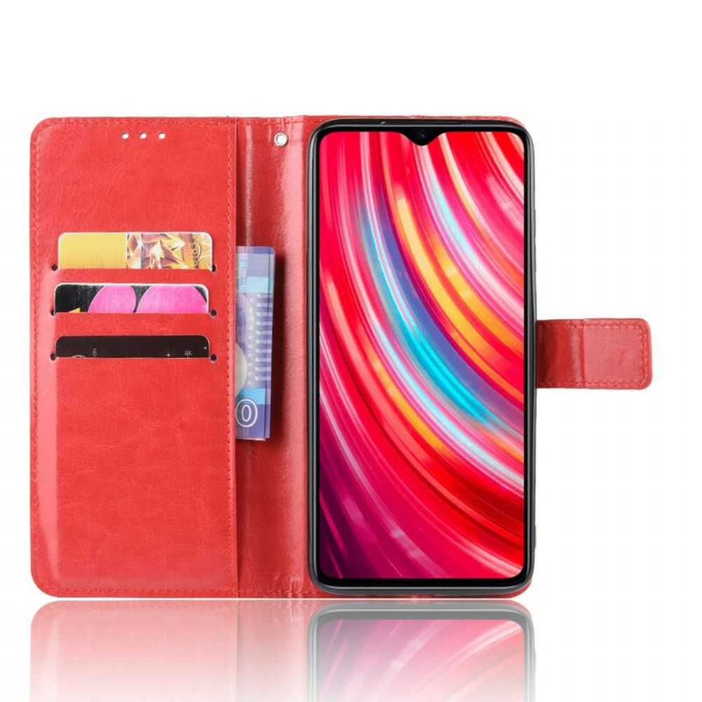 Folio-hoesje voor Xiaomi Redmi Note 8 Pro Flitsachtig Kunstleer