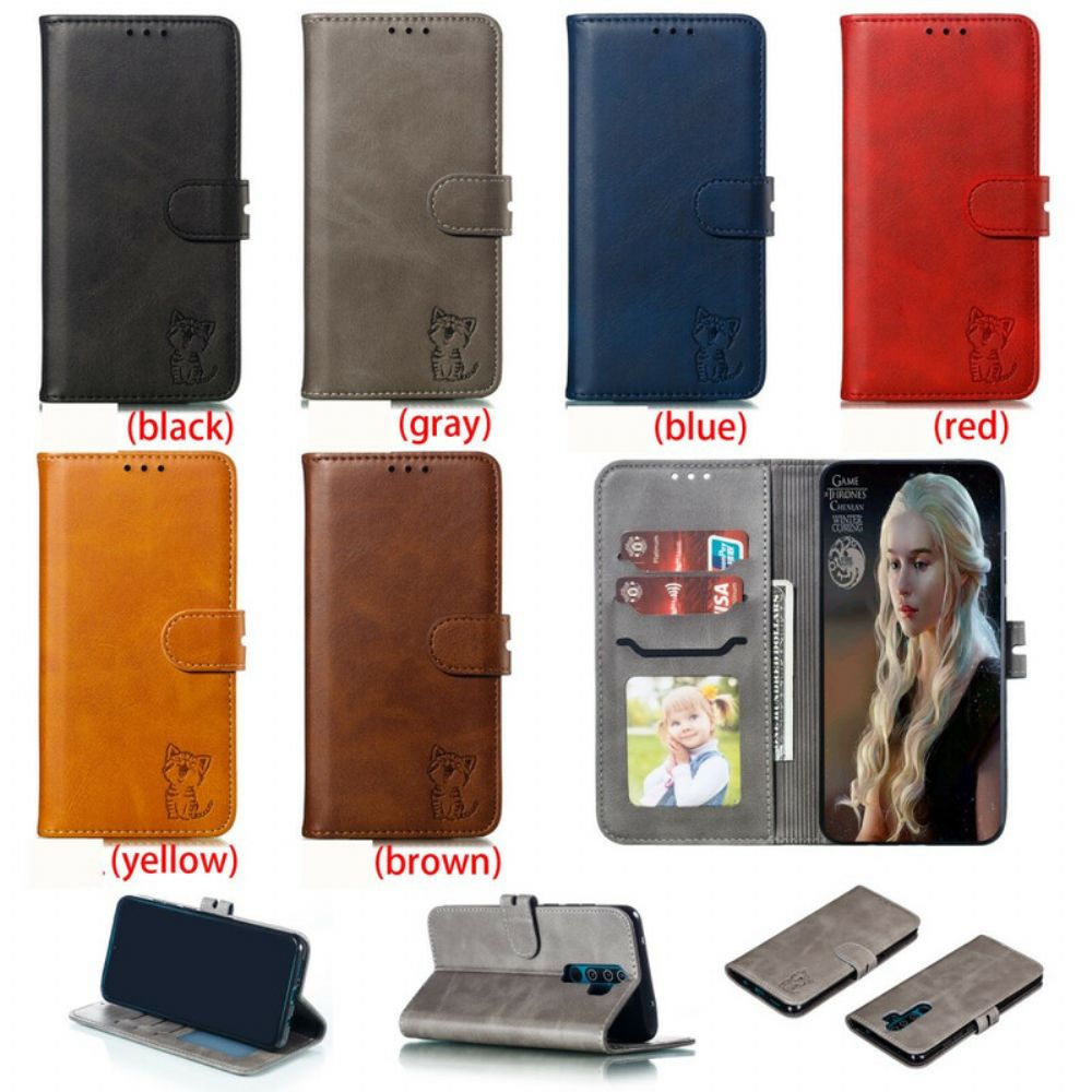 Folio-hoesje voor Xiaomi Redmi Note 8 Pro Katje