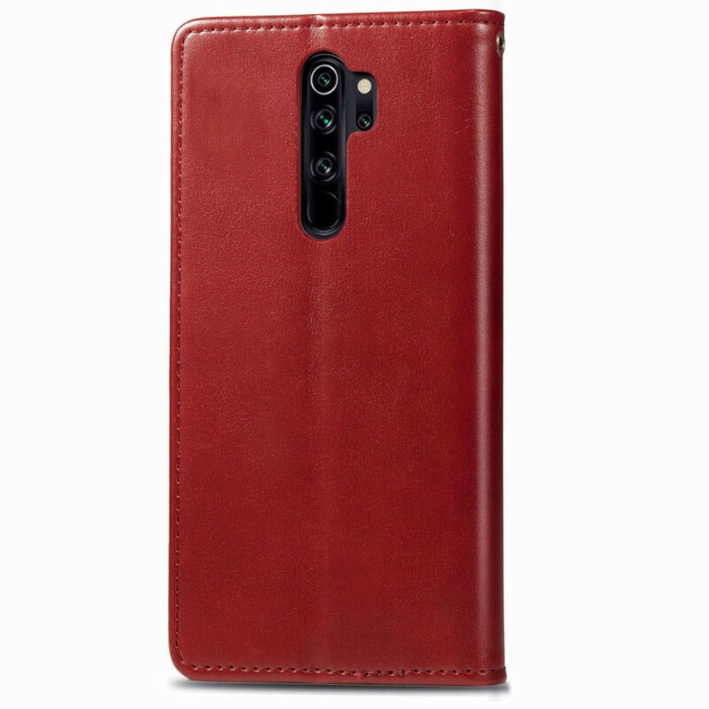 Folio-hoesje voor Xiaomi Redmi Note 8 Pro Kunstleer En Vintage Sluiting