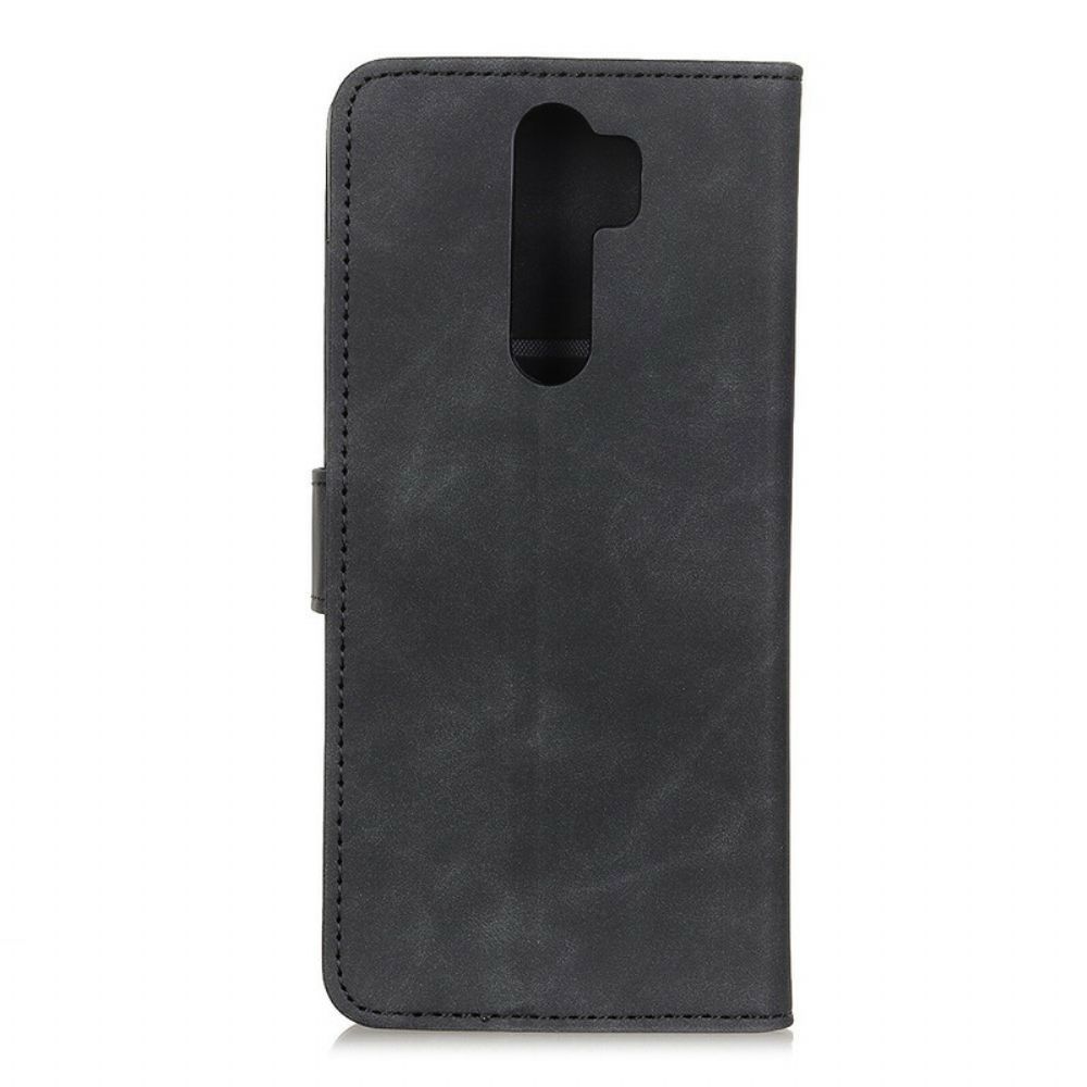 Folio-hoesje voor Xiaomi Redmi Note 8 Pro Mat Vintage Leereffect Khazneh