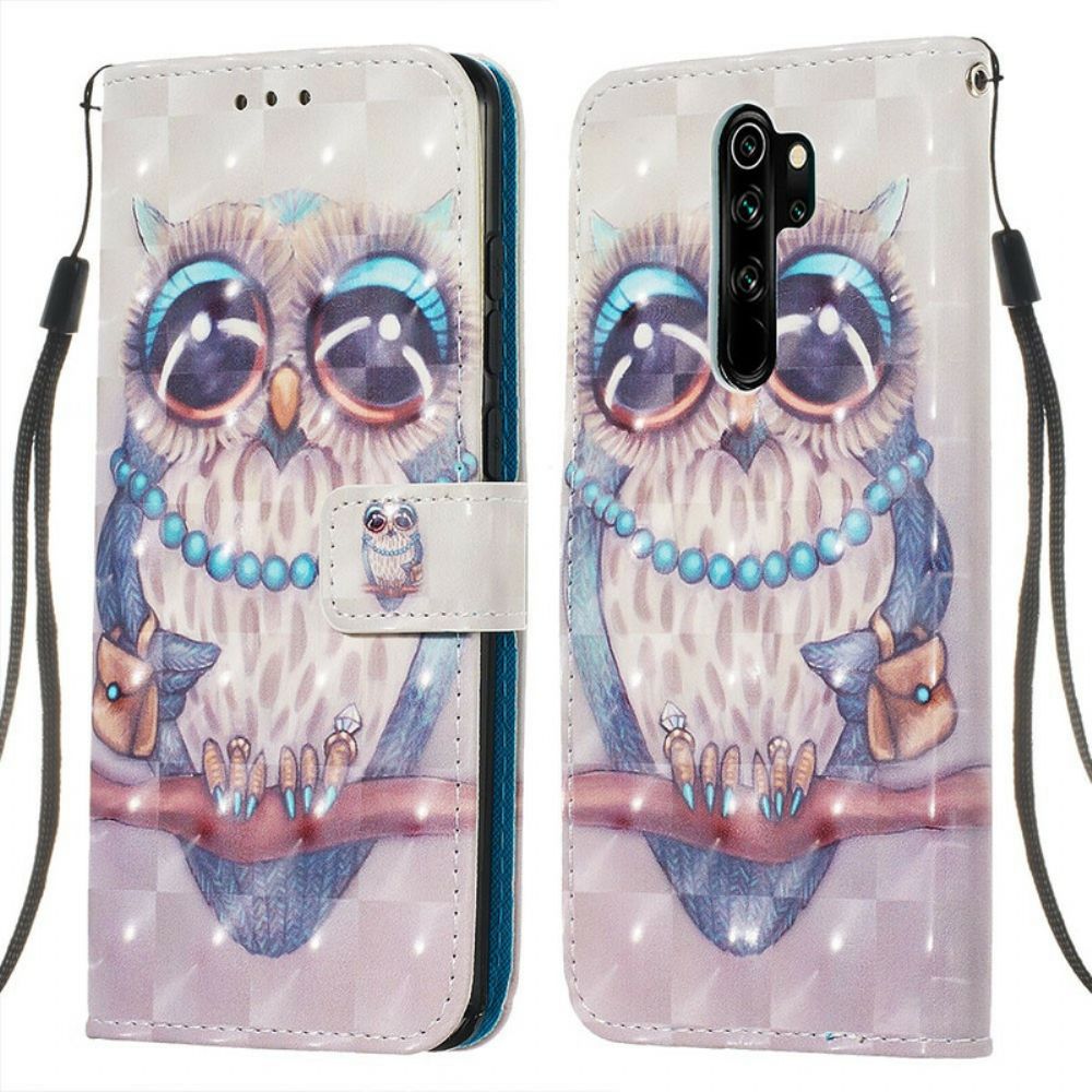 Folio-hoesje voor Xiaomi Redmi Note 8 Pro Miss Uil