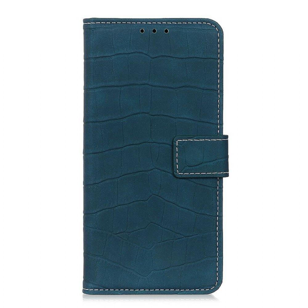 Folio-hoesje voor Xiaomi Redmi Note 8 Pro Vintage Krokodillenleer Stijl