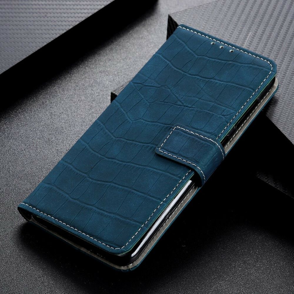 Folio-hoesje voor Xiaomi Redmi Note 8 Pro Vintage Krokodillenleer Stijl