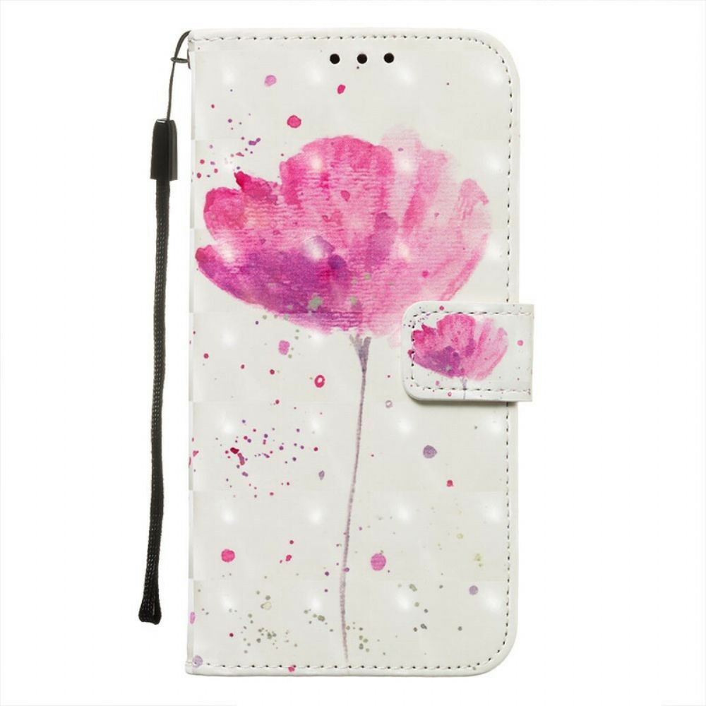 Hoesje Leren Hoesje voor Xiaomi Redmi Note 8 Pro Aquarel Halster