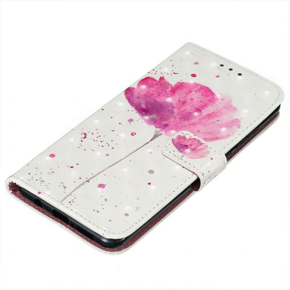 Hoesje Leren Hoesje voor Xiaomi Redmi Note 8 Pro Aquarel Halster