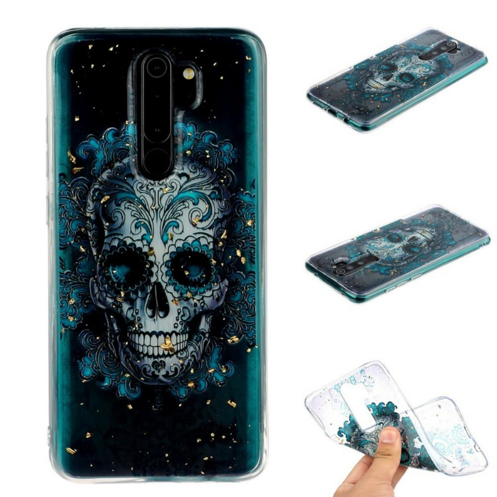 Hoesje voor Xiaomi Redmi Note 8 Pro Blauwe Schedel