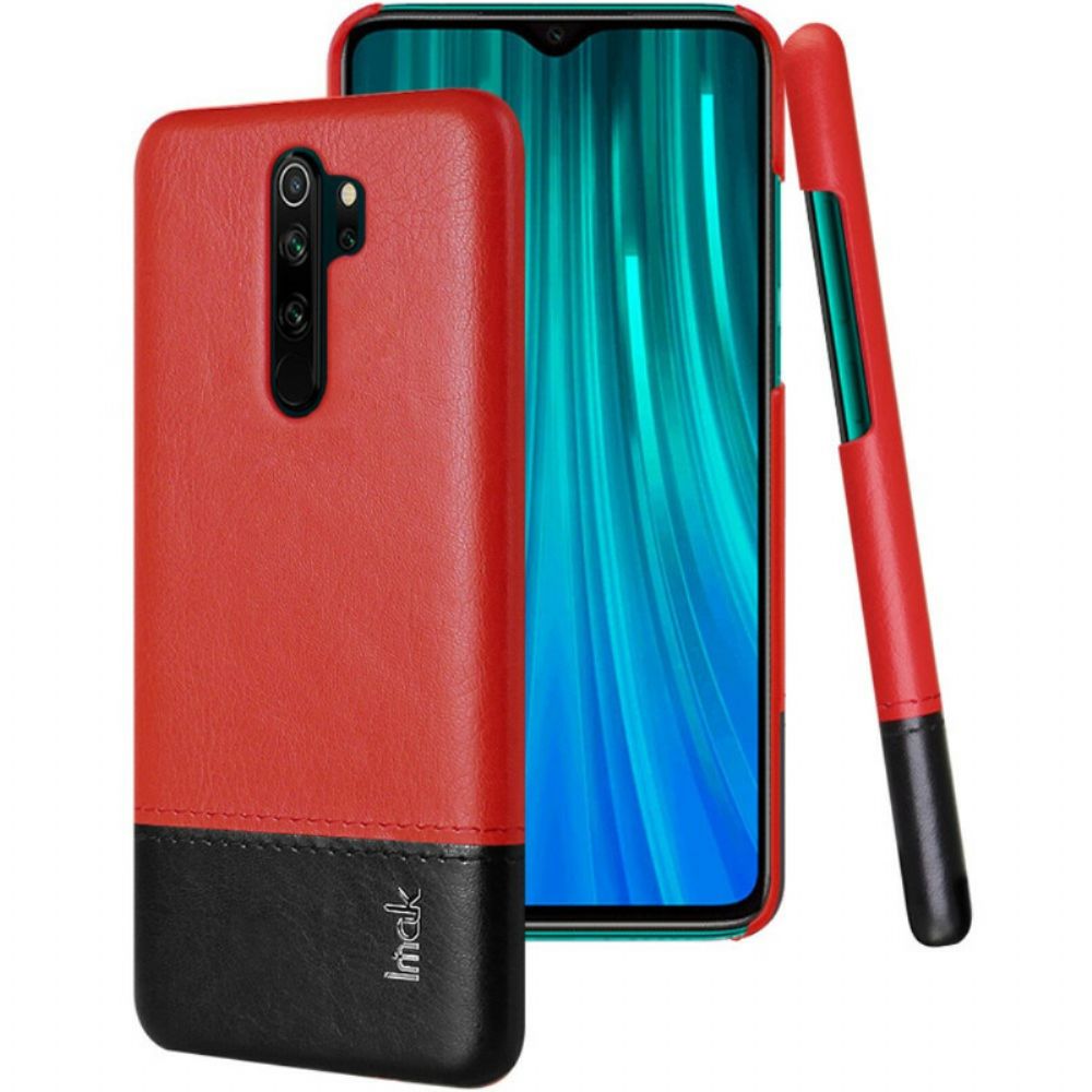 Hoesje voor Xiaomi Redmi Note 8 Pro Imak Ruiyi-serie Leereffect