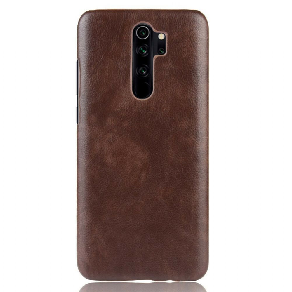 Hoesje voor Xiaomi Redmi Note 8 Pro Prestaties Litchi Leder Effect