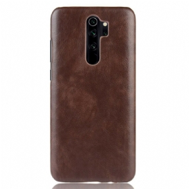 Hoesje voor Xiaomi Redmi Note 8 Pro Prestaties Litchi Leder Effect