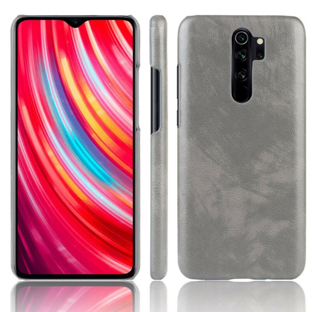 Hoesje voor Xiaomi Redmi Note 8 Pro Prestaties Litchi Leder Effect