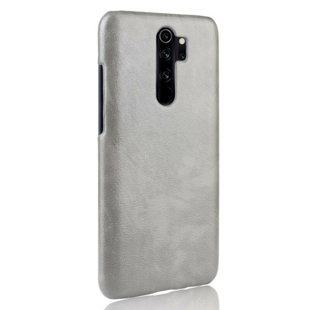 Hoesje voor Xiaomi Redmi Note 8 Pro Prestaties Litchi Leder Effect