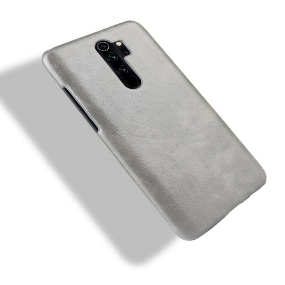 Hoesje voor Xiaomi Redmi Note 8 Pro Prestaties Litchi Leder Effect