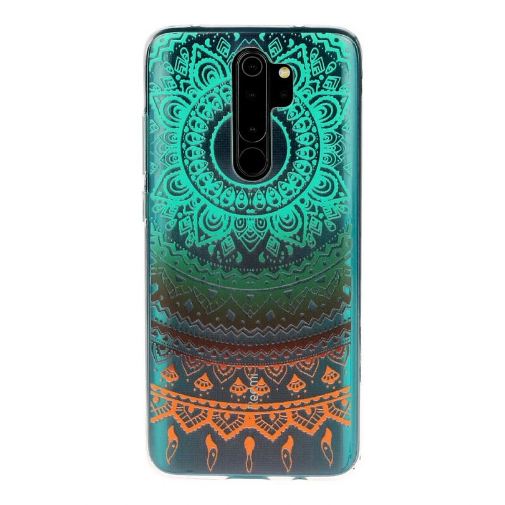 Hoesje voor Xiaomi Redmi Note 8 Pro Transparante Gekleurde Mandala