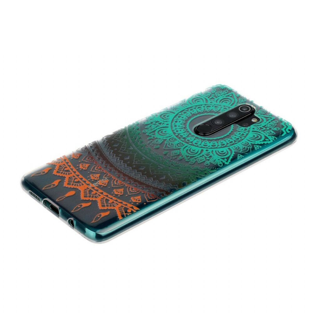 Hoesje voor Xiaomi Redmi Note 8 Pro Transparante Gekleurde Mandala