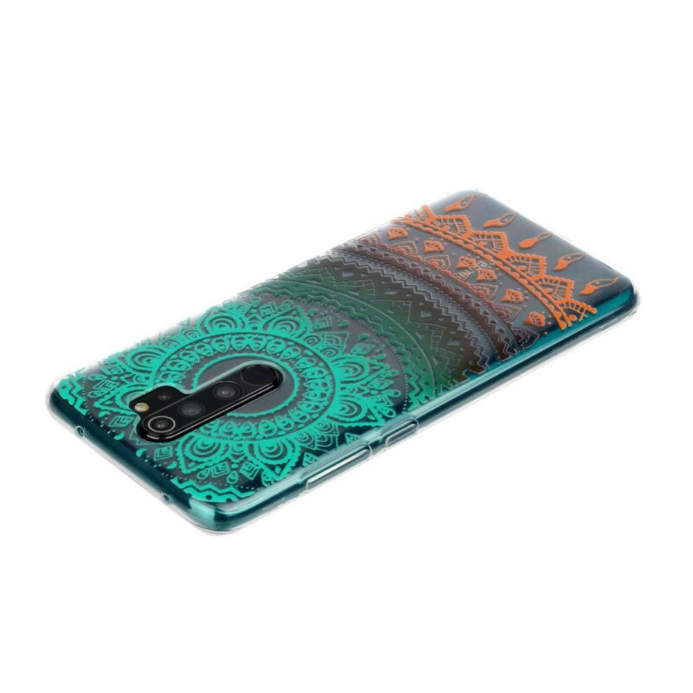 Hoesje voor Xiaomi Redmi Note 8 Pro Transparante Gekleurde Mandala