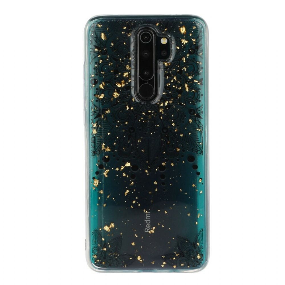 Hoesje voor Xiaomi Redmi Note 8 Pro Transparante Grijze Mandala