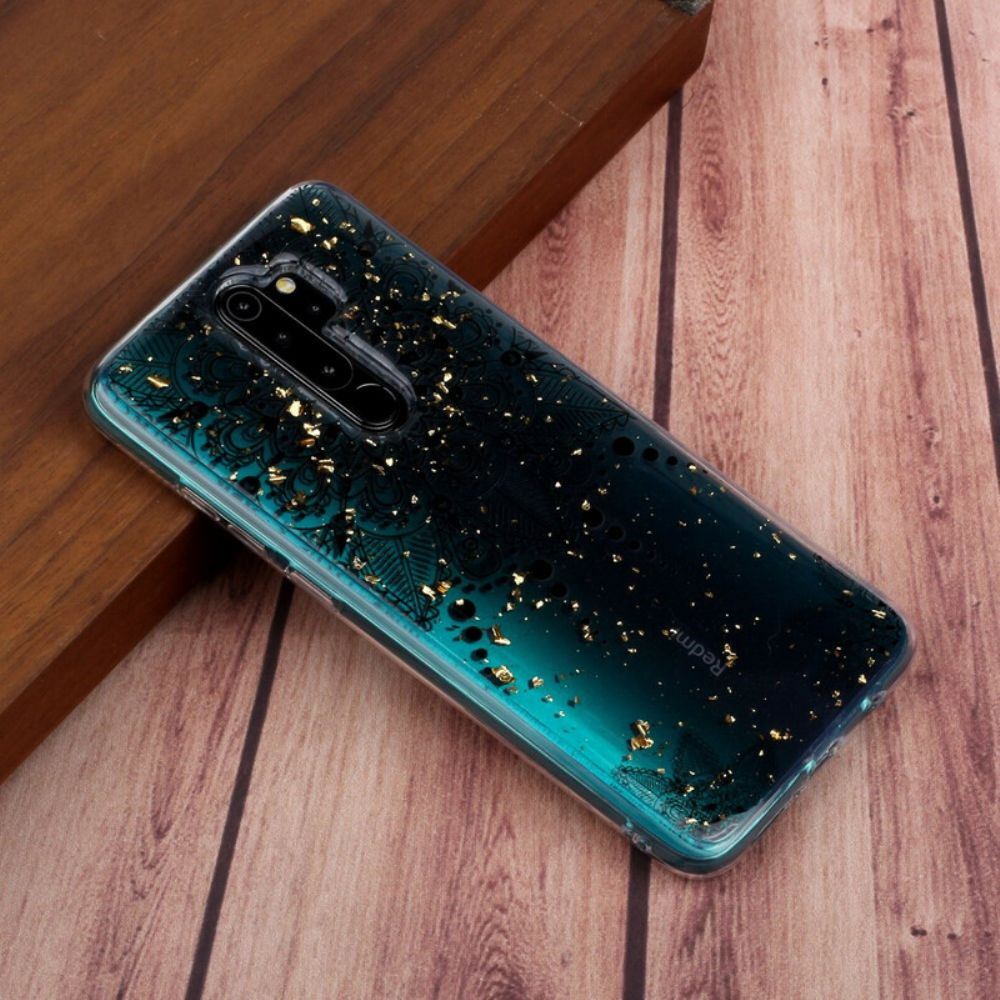 Hoesje voor Xiaomi Redmi Note 8 Pro Transparante Grijze Mandala