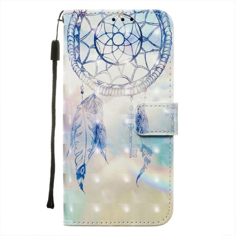 Leren Hoesje voor Xiaomi Redmi Note 8 Pro Aquarel Dromenvanger