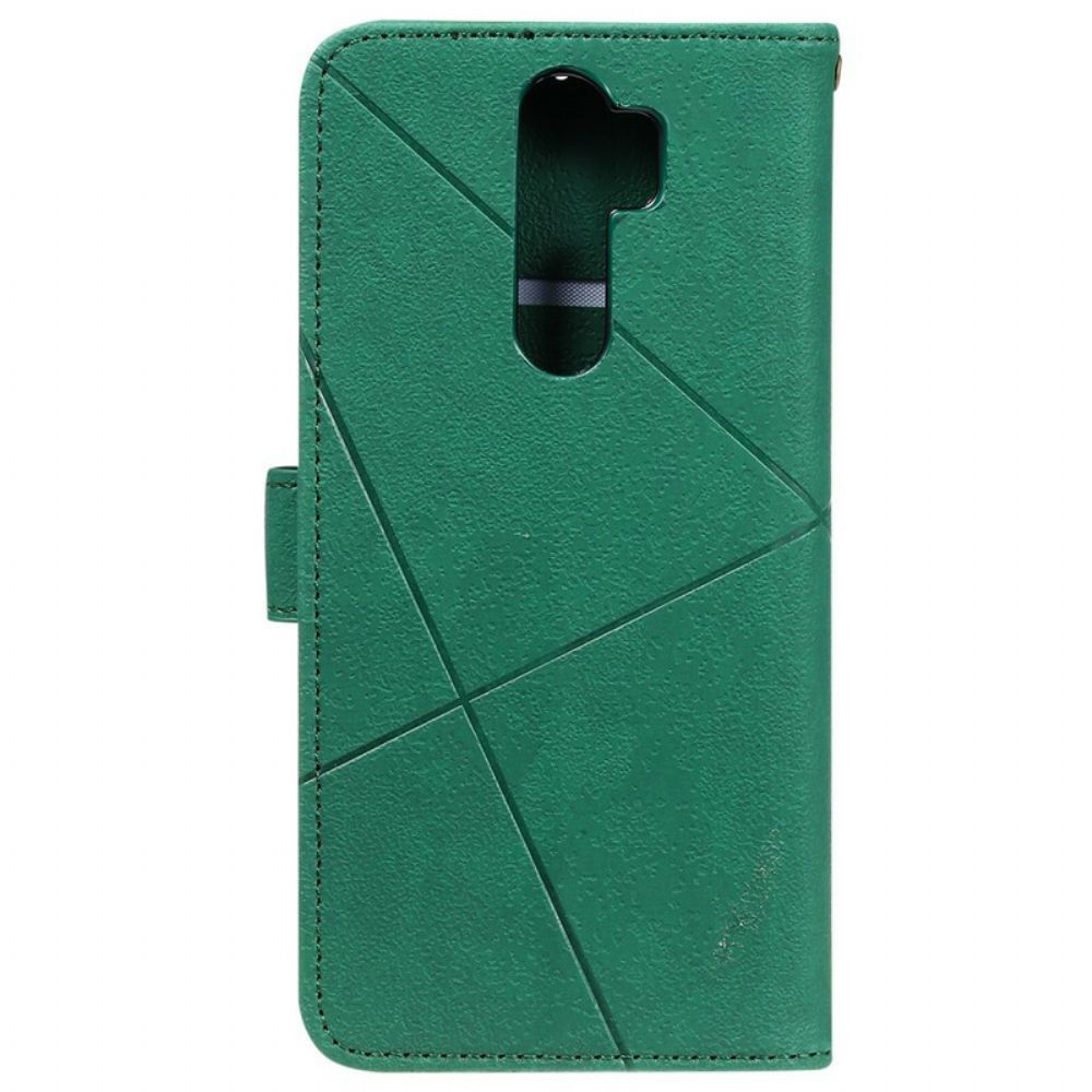 Leren Hoesje voor Xiaomi Redmi Note 8 Pro Diamant Kunstleer