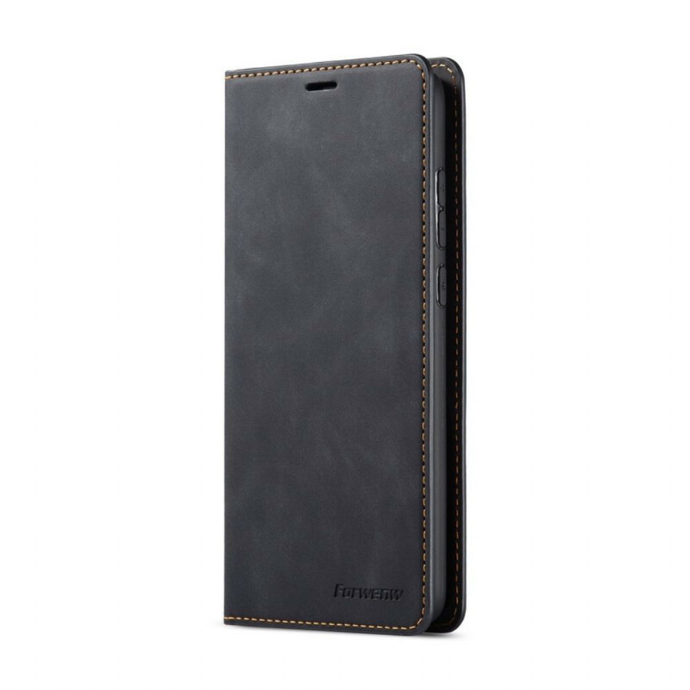 Leren Hoesje voor Xiaomi Redmi Note 8 Pro Lederen Effect Forwenw