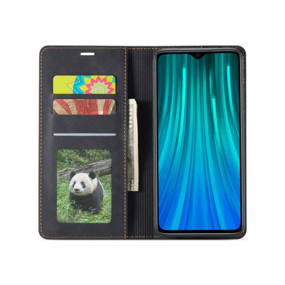 Leren Hoesje voor Xiaomi Redmi Note 8 Pro Lederen Effect Forwenw