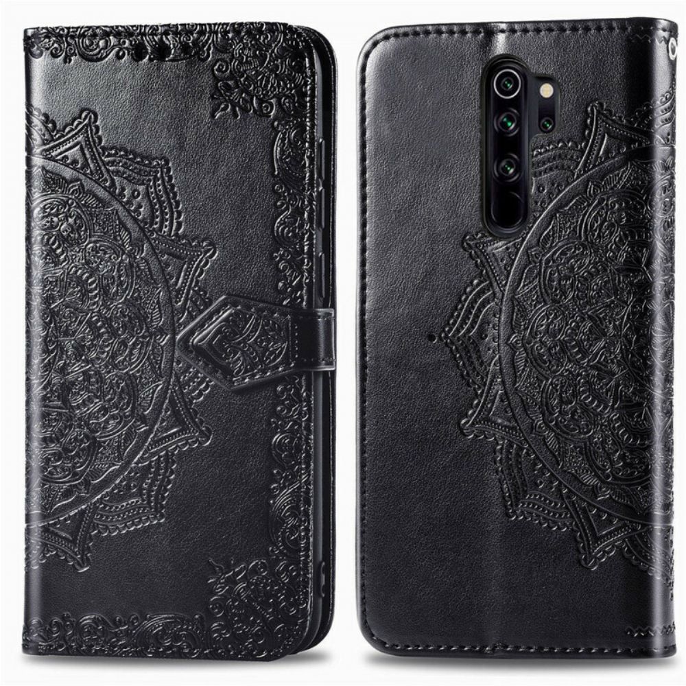 Leren Hoesje voor Xiaomi Redmi Note 8 Pro Mandala Van Middelbare Leeftijd