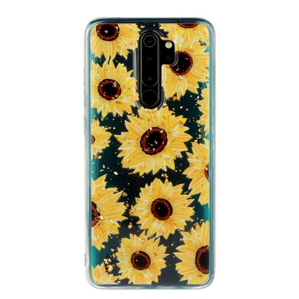 Telefoonhoesje voor Xiaomi Redmi Note 8 Pro Meerdere Zonnebloemen