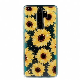 Telefoonhoesje voor Xiaomi Redmi Note 8 Pro Meerdere Zonnebloemen