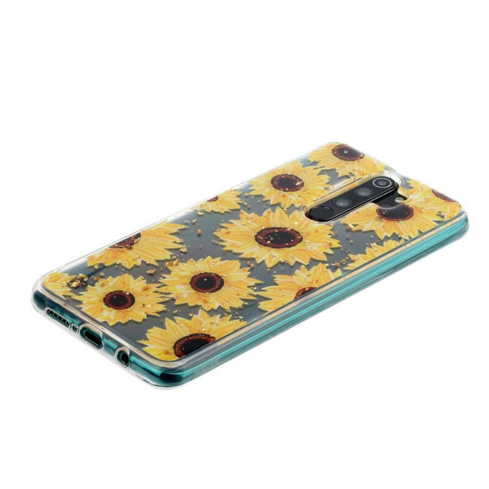 Telefoonhoesje voor Xiaomi Redmi Note 8 Pro Meerdere Zonnebloemen