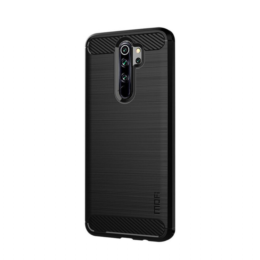 Telefoonhoesje voor Xiaomi Redmi Note 8 Pro Mofi Geborstelde Koolstofvezel