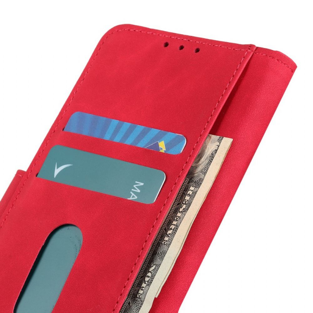 Flip Case voor Moto G200 5G Vintage Leereffect Khazneh