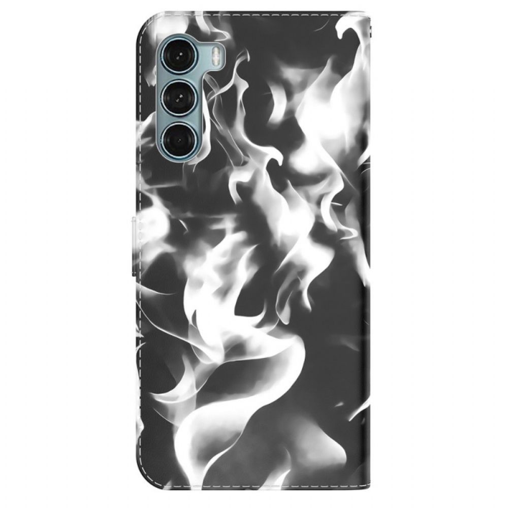 Leren Hoesje voor Moto G200 5G Abstract Patroon