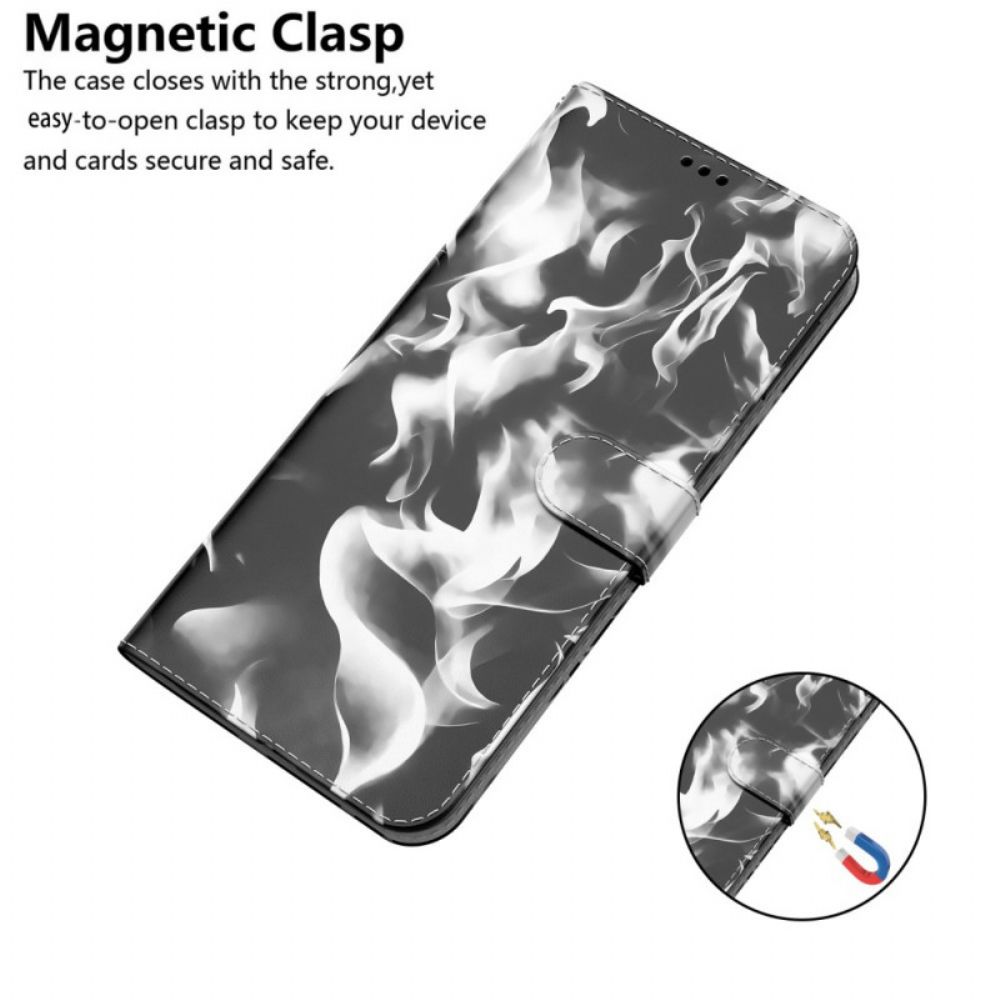 Leren Hoesje voor Moto G200 5G Abstract Patroon