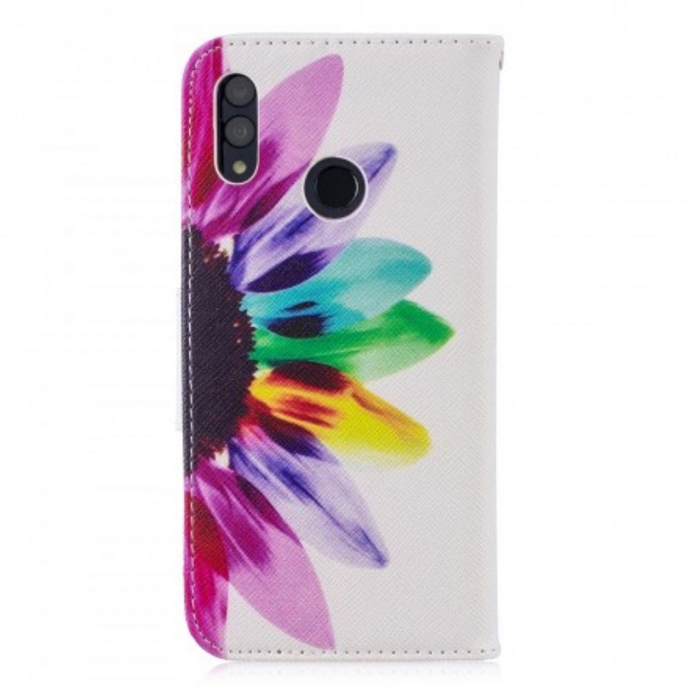 Folio-hoesje voor Huawei P Smart 2019 / Honor 10 Lite Aquarel Bloem