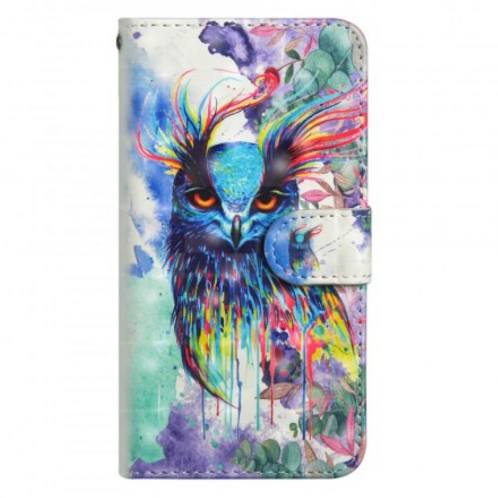 Folio-hoesje voor Huawei P Smart 2019 / Honor 10 Lite Aquarel Vogel