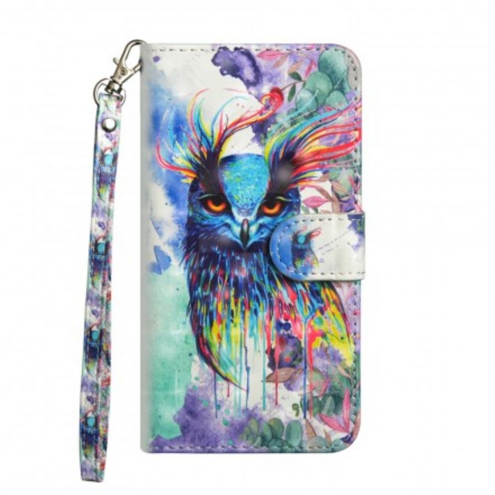 Folio-hoesje voor Huawei P Smart 2019 / Honor 10 Lite Aquarel Vogel