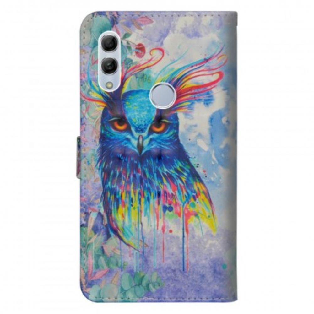 Folio-hoesje voor Huawei P Smart 2019 / Honor 10 Lite Aquarel Vogel