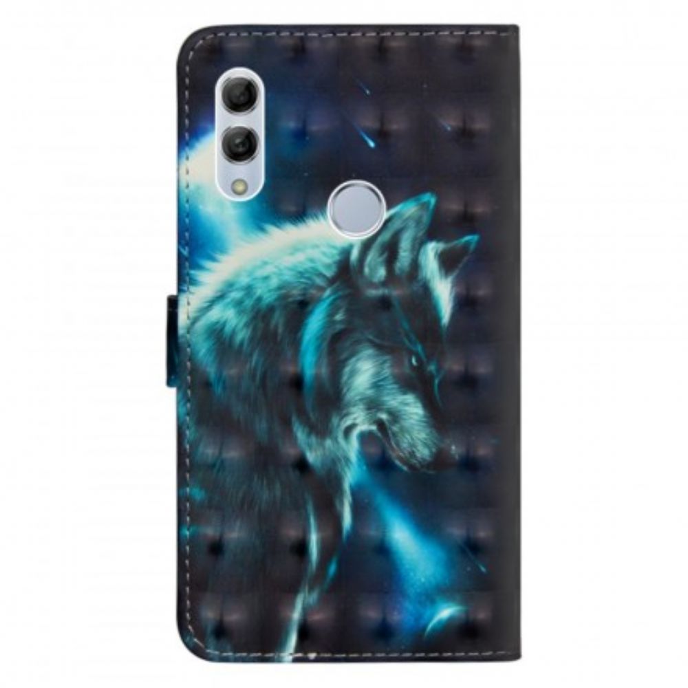 Folio-hoesje voor Huawei P Smart 2019 / Honor 10 Lite Majestueuze Wolf