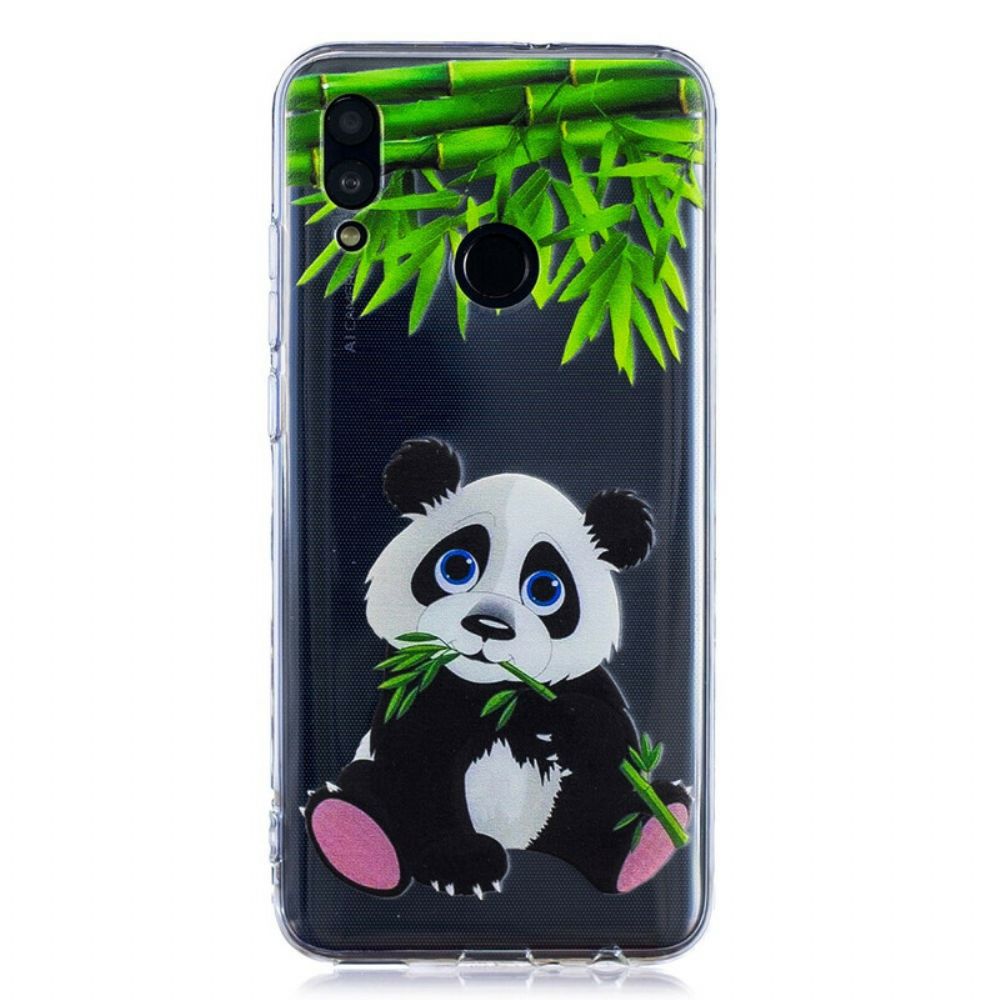 Hoesje voor Huawei P Smart 2019 / Honor 10 Lite Transparante Panda Eat