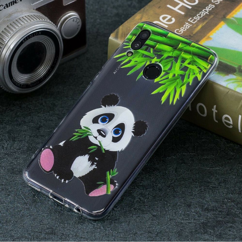 Hoesje voor Huawei P Smart 2019 / Honor 10 Lite Transparante Panda Eat