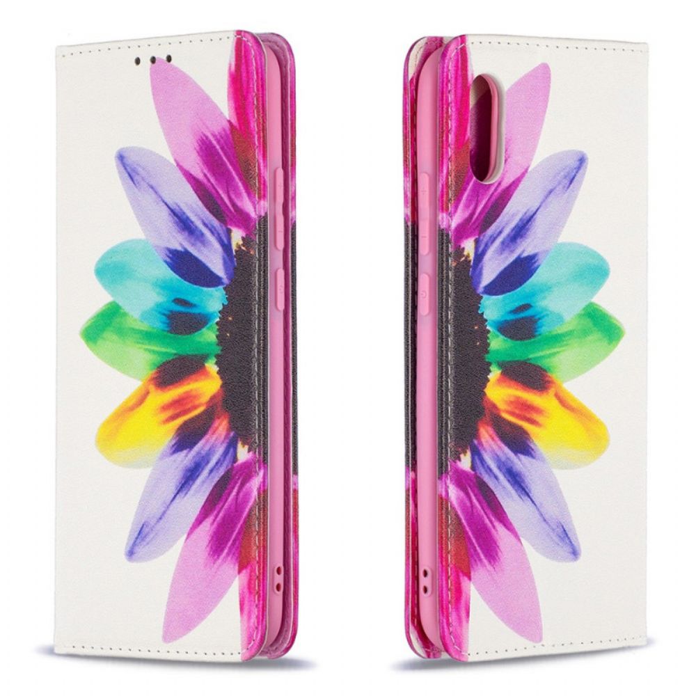 Bescherming Hoesje voor Xiaomi Redmi 9A Folio-hoesje Aquarel Bloem