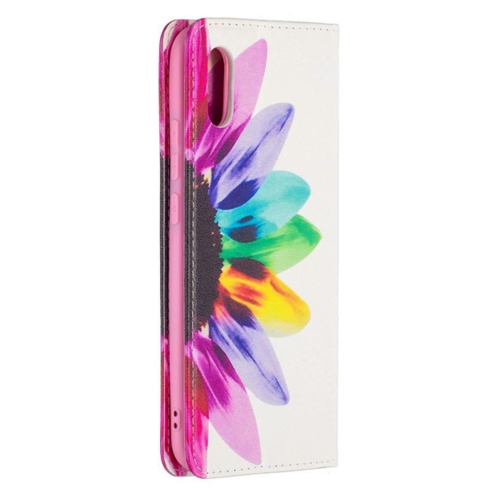 Bescherming Hoesje voor Xiaomi Redmi 9A Folio-hoesje Aquarel Bloem