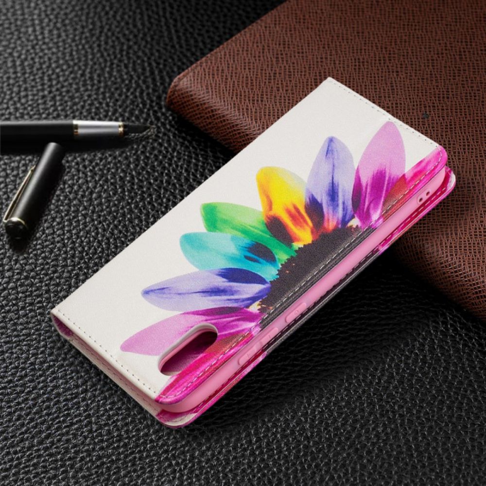 Bescherming Hoesje voor Xiaomi Redmi 9A Folio-hoesje Aquarel Bloem