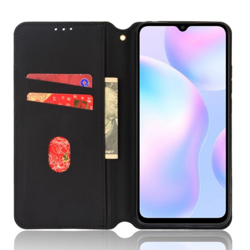 Bescherming Hoesje voor Xiaomi Redmi 9A Folio-hoesje Diamant Leder Effect