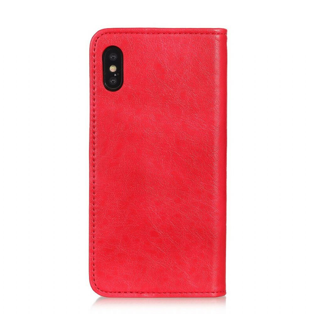 Bescherming Hoesje voor Xiaomi Redmi 9A Folio-hoesje Gestructureerd Splitleer