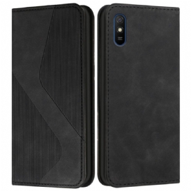 Bescherming Hoesje voor Xiaomi Redmi 9A Folio-hoesje S-design Lederen Stijl