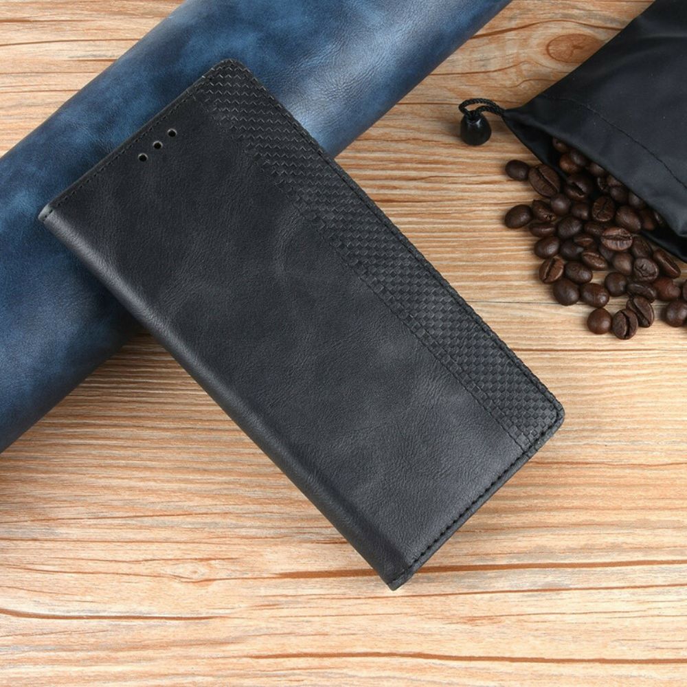 Bescherming Hoesje voor Xiaomi Redmi 9A Folio-hoesje Vintage Gestileerd Leereffect