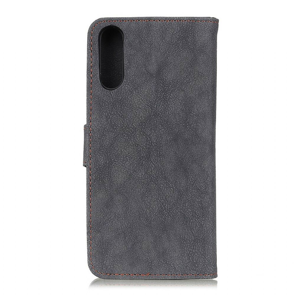 Folio-hoesje voor Xiaomi Redmi 9A Khazneh Retro Splitleer