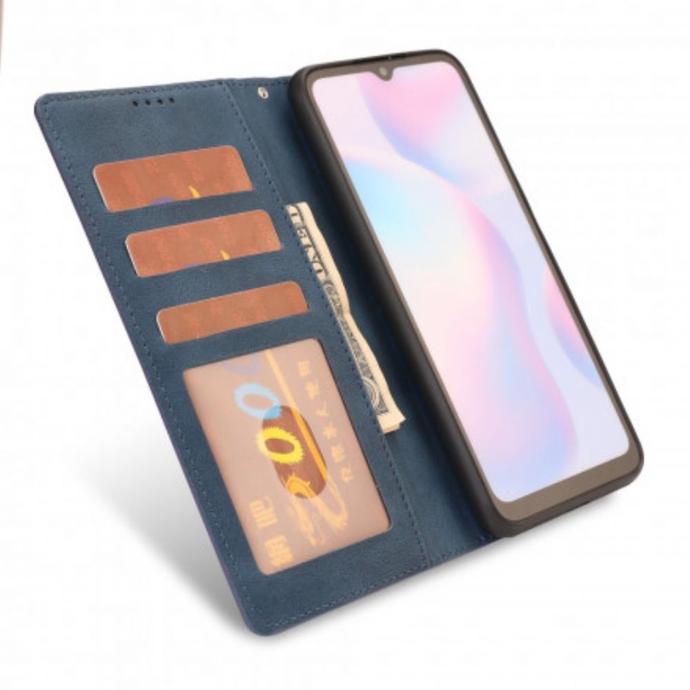 Folio-hoesje voor Xiaomi Redmi 9A Mat Oppervlak Leereffect