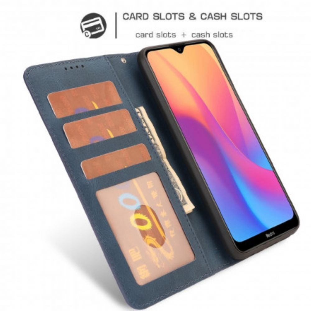 Folio-hoesje voor Xiaomi Redmi 9A Mat Oppervlak Leereffect